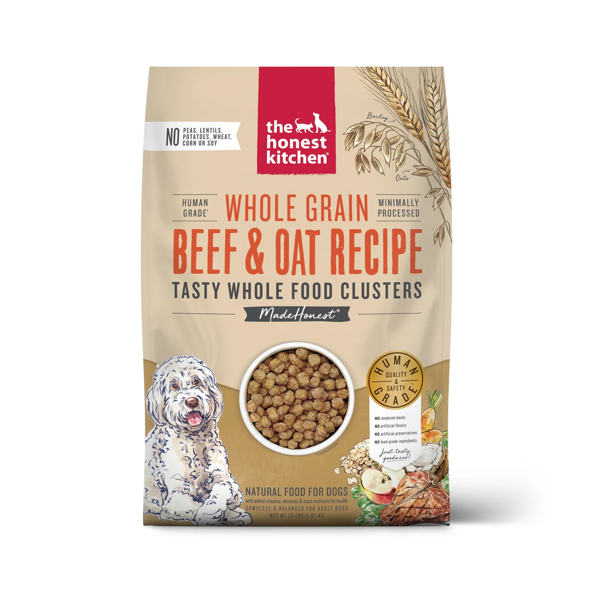 The Honest Kitchen Whole Grain Food Clusters - Beef