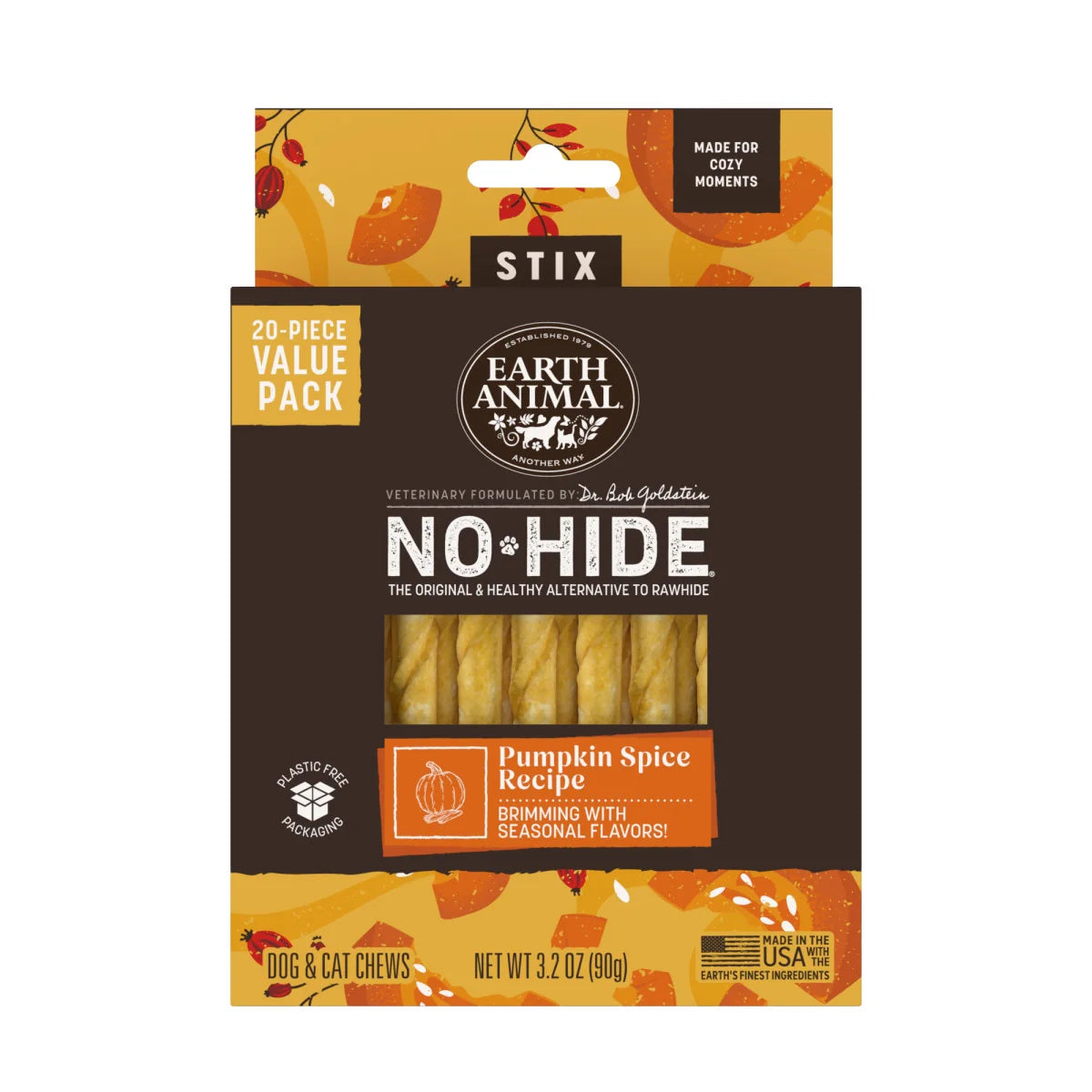 Earth Animal Pumpkin Spice No-Hide Chews