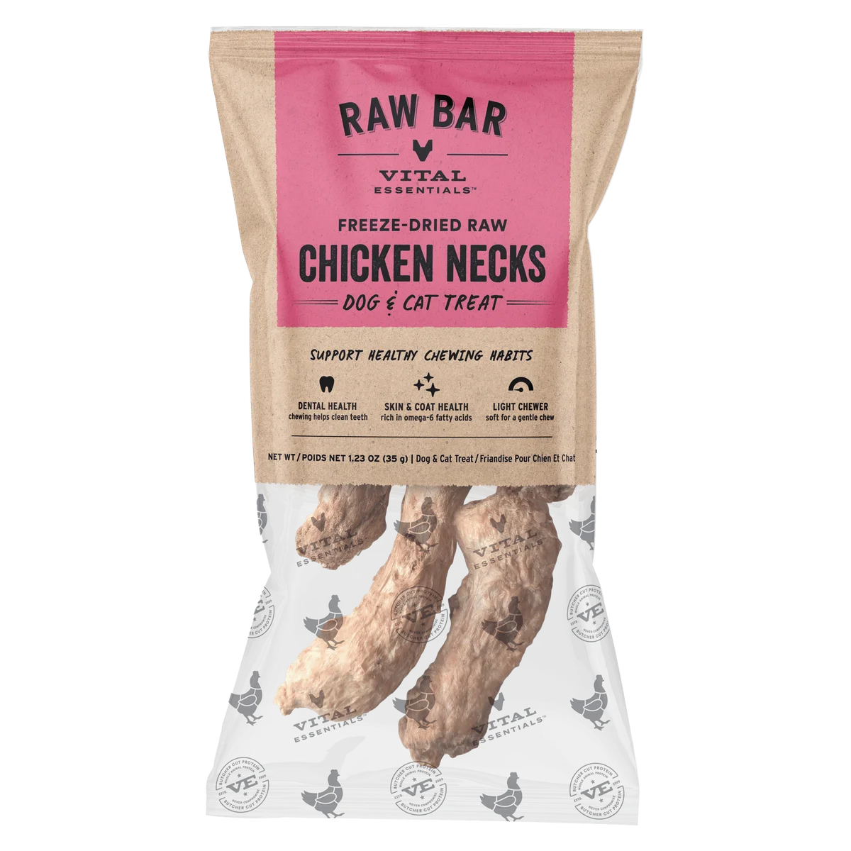 Vital Essentials Raw Bar - Freeze Dried Chicken Necks