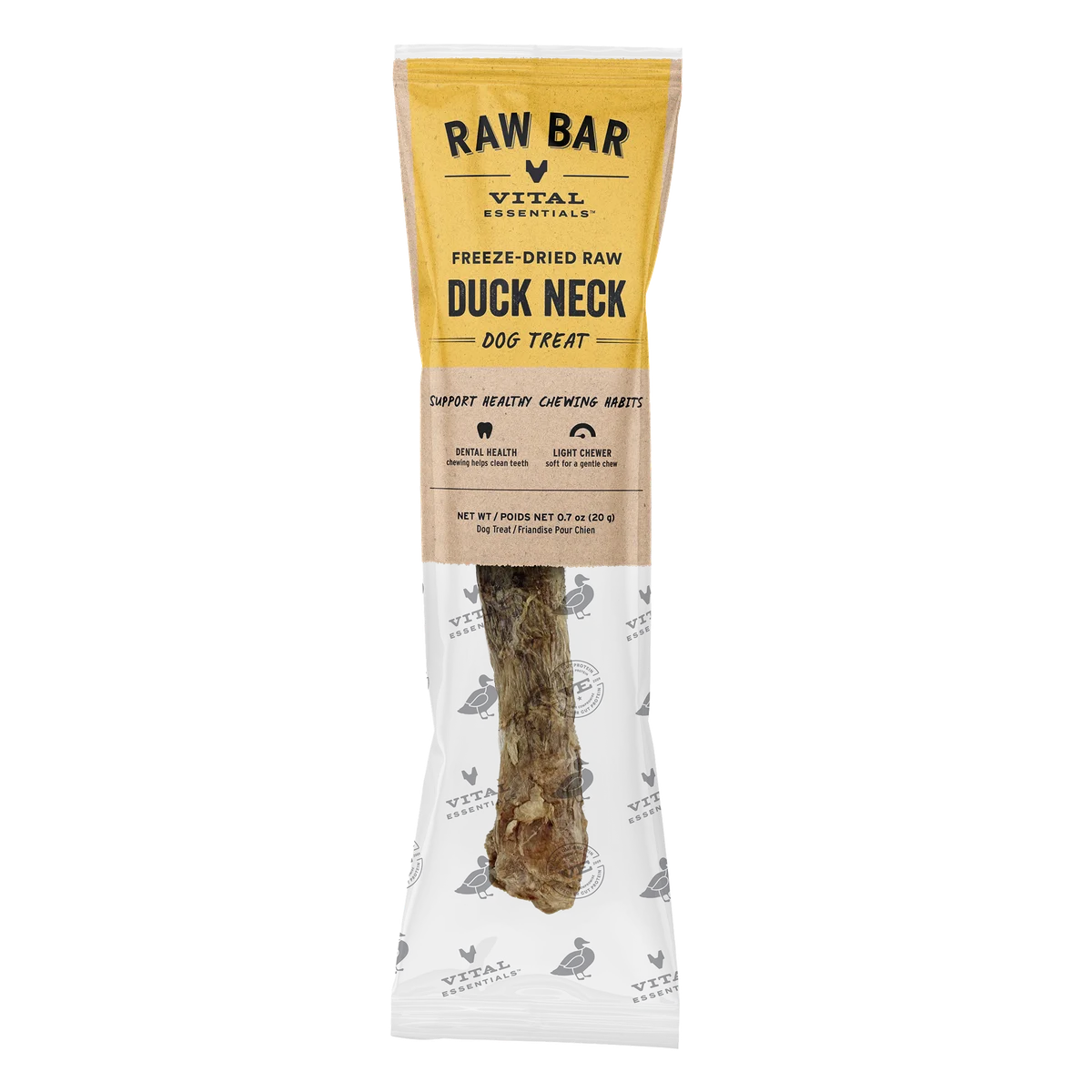 Vital Essentials Raw Bar - Freeze Dried Duck Necks