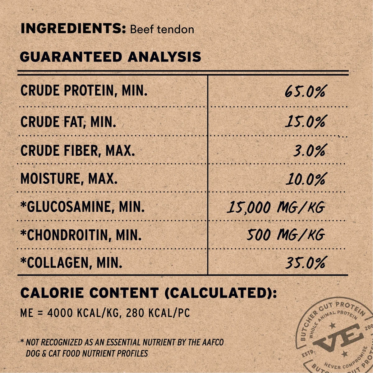 Vital Essentials Raw Bar - Freeze Dried Beef Tendon