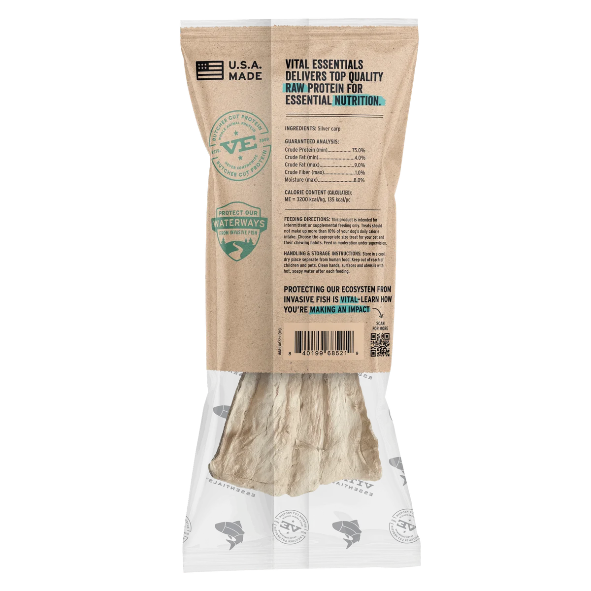 Vital Essentials Raw Bar - Freeze Dried Silver Carp Filet