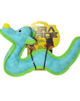 Tuffy Dog Toys - VIP Products - DuraForce Dragon Tiger - Blue, Durable, Squeaky Dog Toy