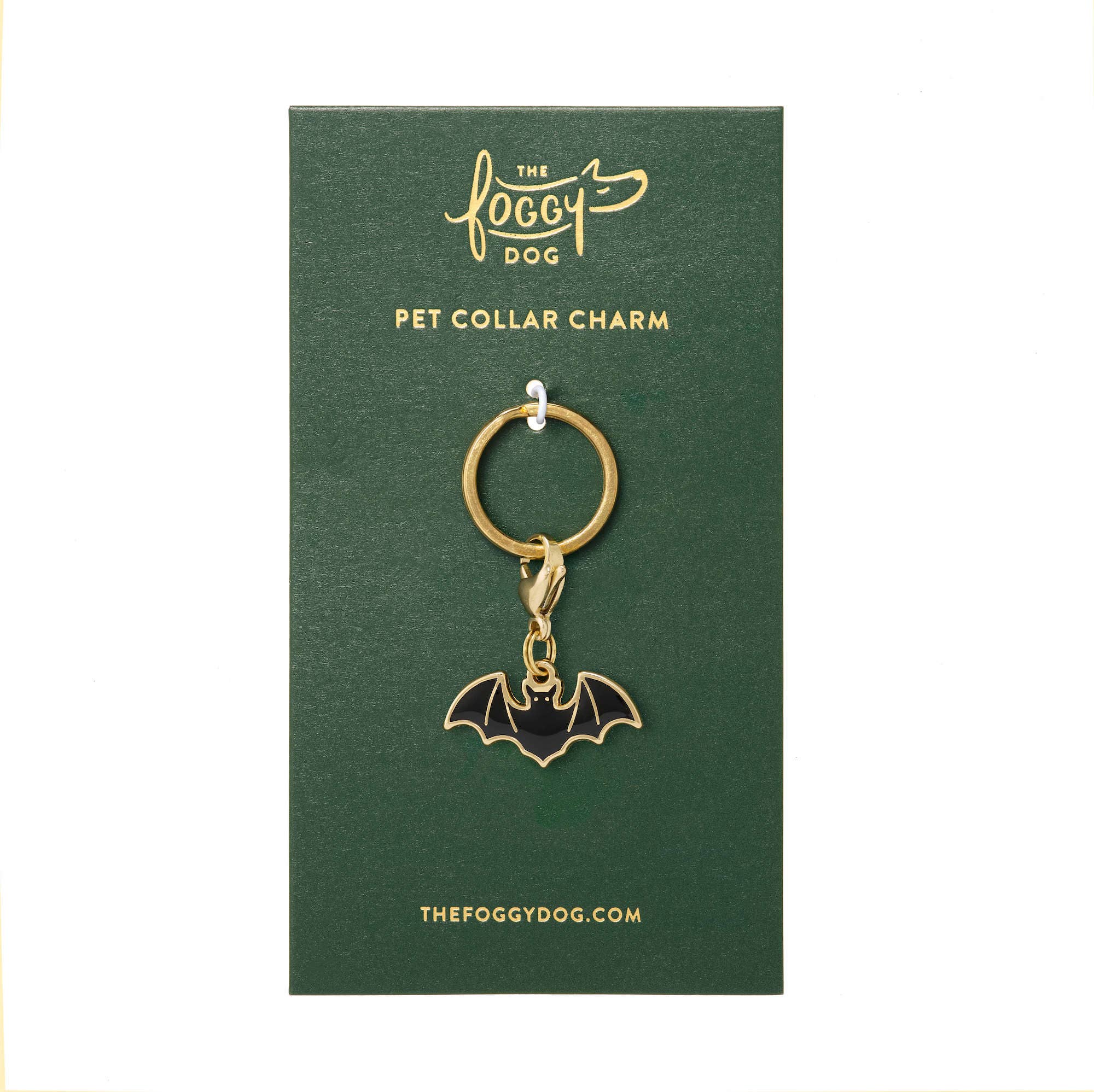 The Foggy Dog - Bat Collar Charm: Charm Only