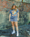 The Clandestine Underground - No Tricks Just Treats, Halloween Boxy TShirt: Washed Dark Denim