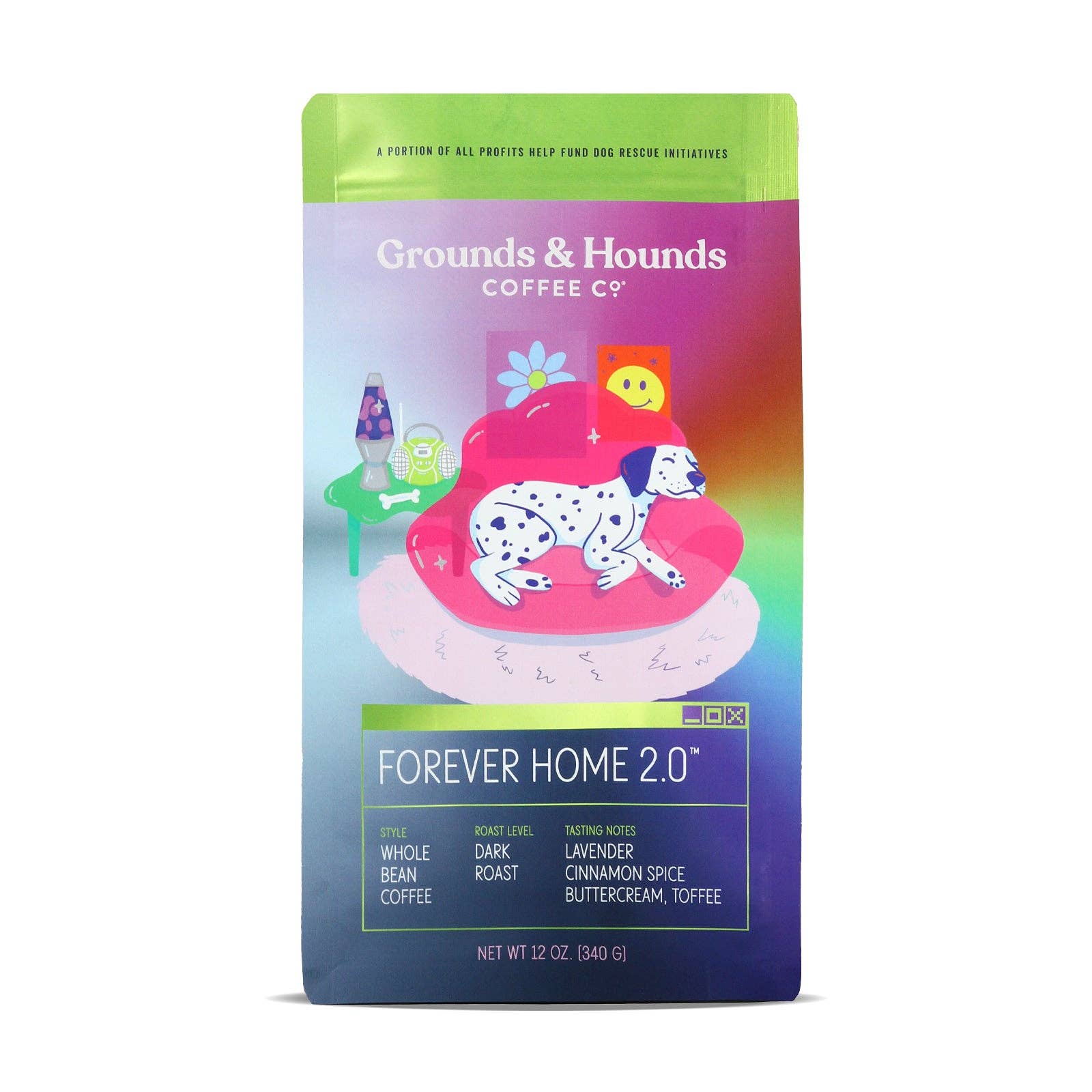 Grounds &amp; Hounds Coffee Co. - Forever Home 2.0™ Dark Roast: Whole Bean
