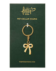 The Foggy Dog - Gold Bow Collar Charm: Charm Only