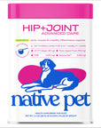 Native Pet - Hip+Joint Advanced Care Powder Joint, Muscle & Inflammation: 60 scoops