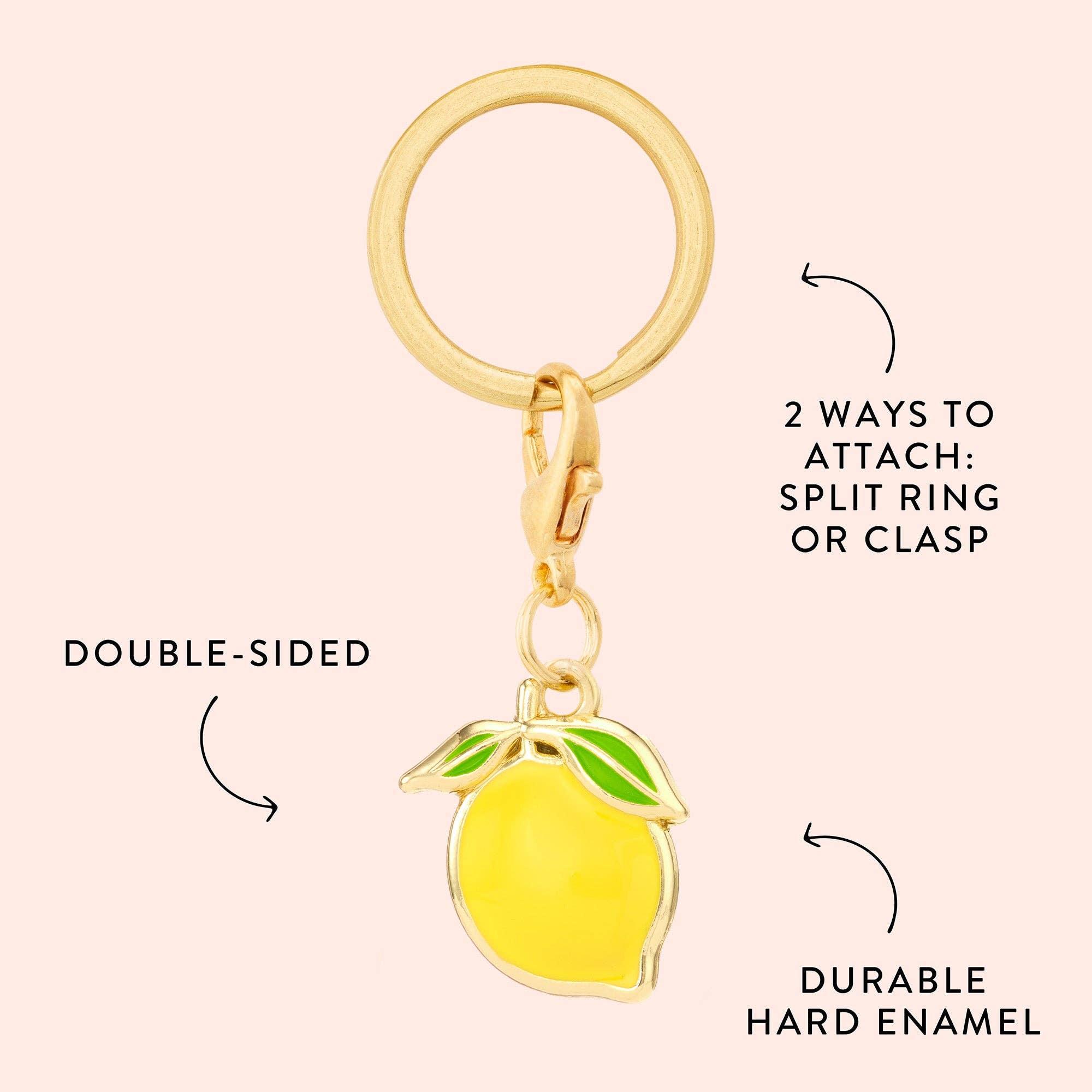 The Foggy Dog - Lemon Collar Charm: Charm Only
