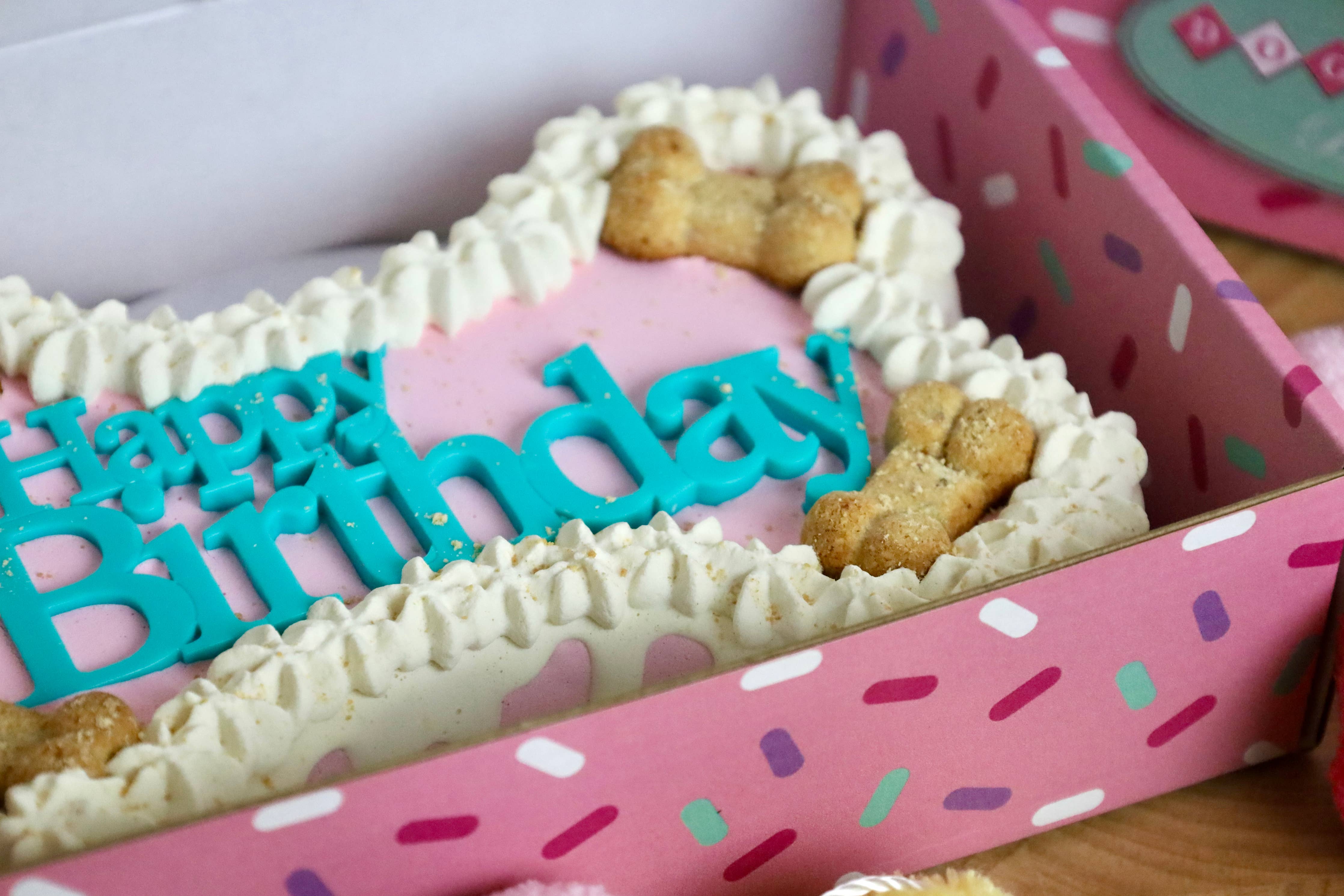 Dog Cake Bakery LLC Dog Cake Dog Birthday Cakes Birthday Bone Cake Pink