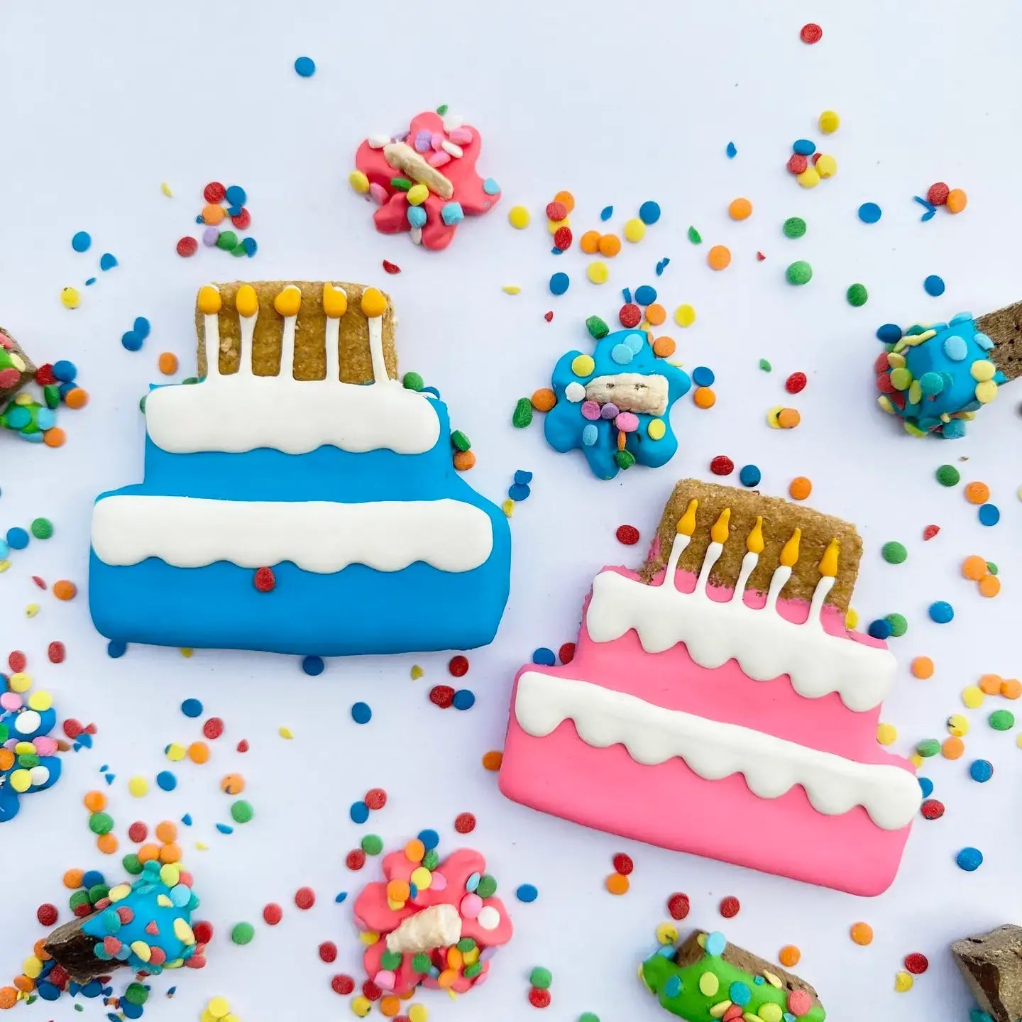 Lucky Biscuit Pet Bakery - Celebration Cake Blue : Cake Blue