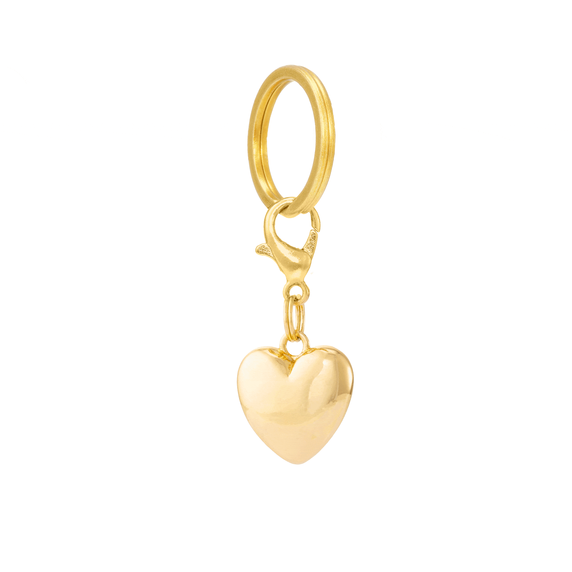 The Foggy Dog - Heart of Gold Collar Charm: Charm Only