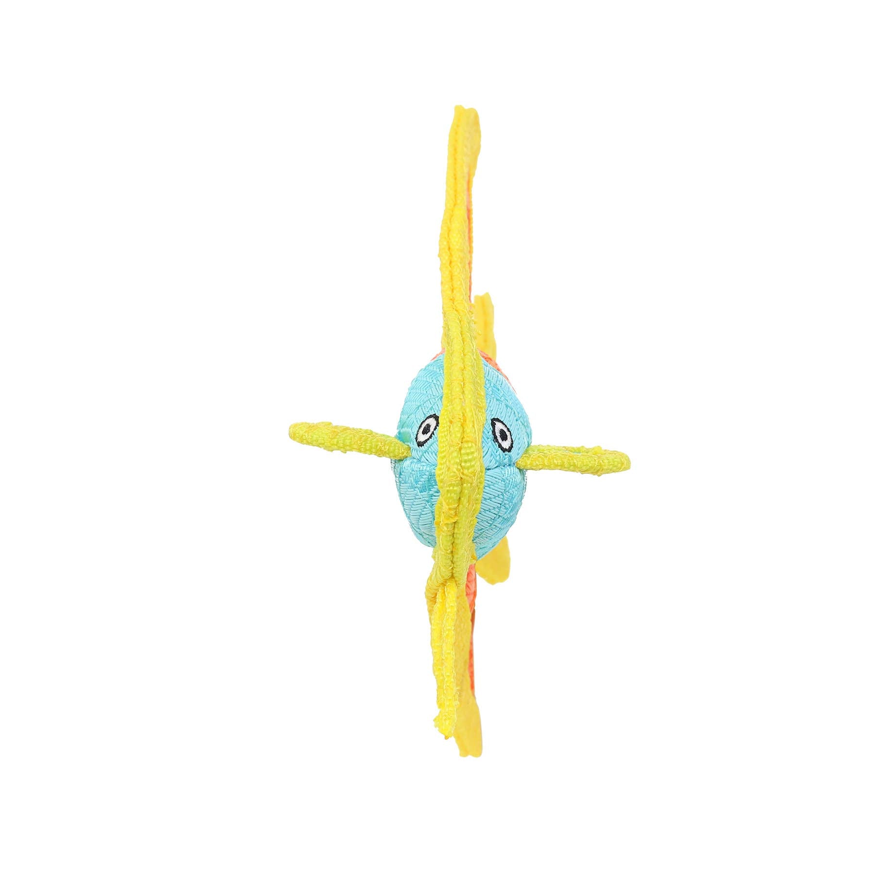 Tuffy Dog Toys - VIP Products - DuraForce Jr Angel Fish - Orange, Durable, Squeaky Dog Toy