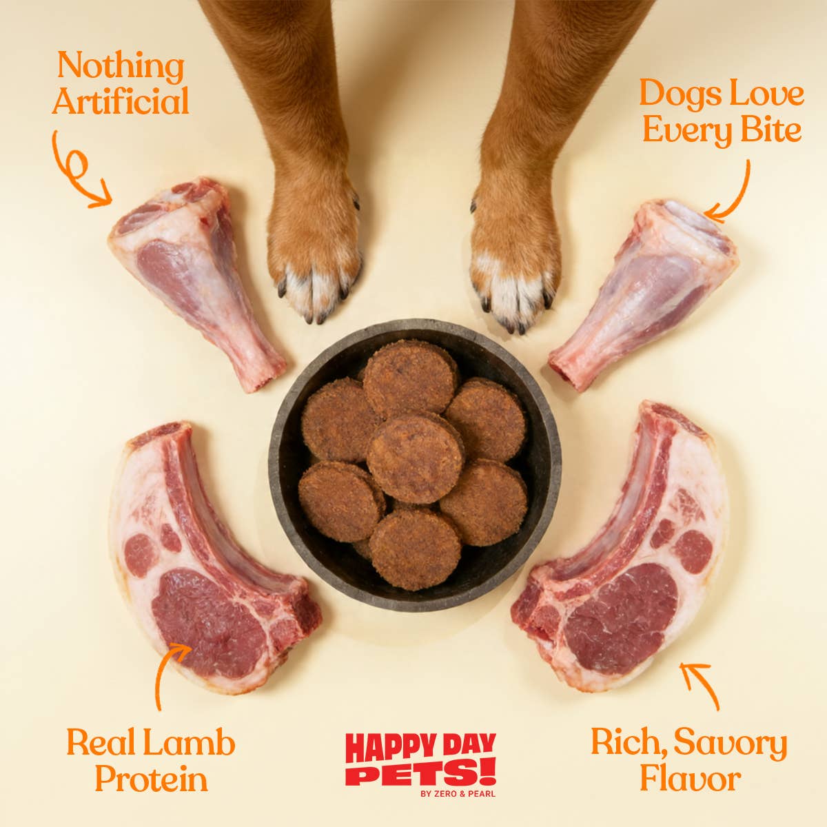 Happy Day Pets - Happy Day Pets Lamb Chips Dog Treats | 100% Lamb | 4 oz