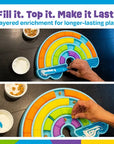 Brightkins Calming Rainbow Treat Puzzle & Lick Mats