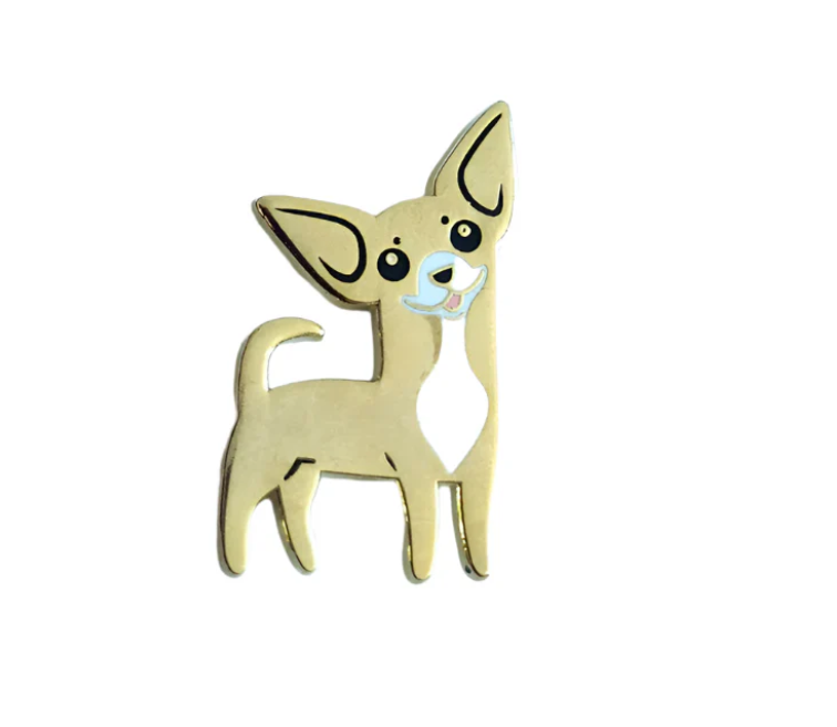 Lili Chin Art - Chihuahua Dog Enamel Pin