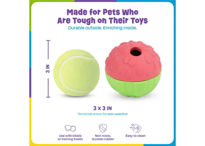 Brightkins Tough &amp; Tumble™ 2-Piece Treat Dispenser: Watermelon