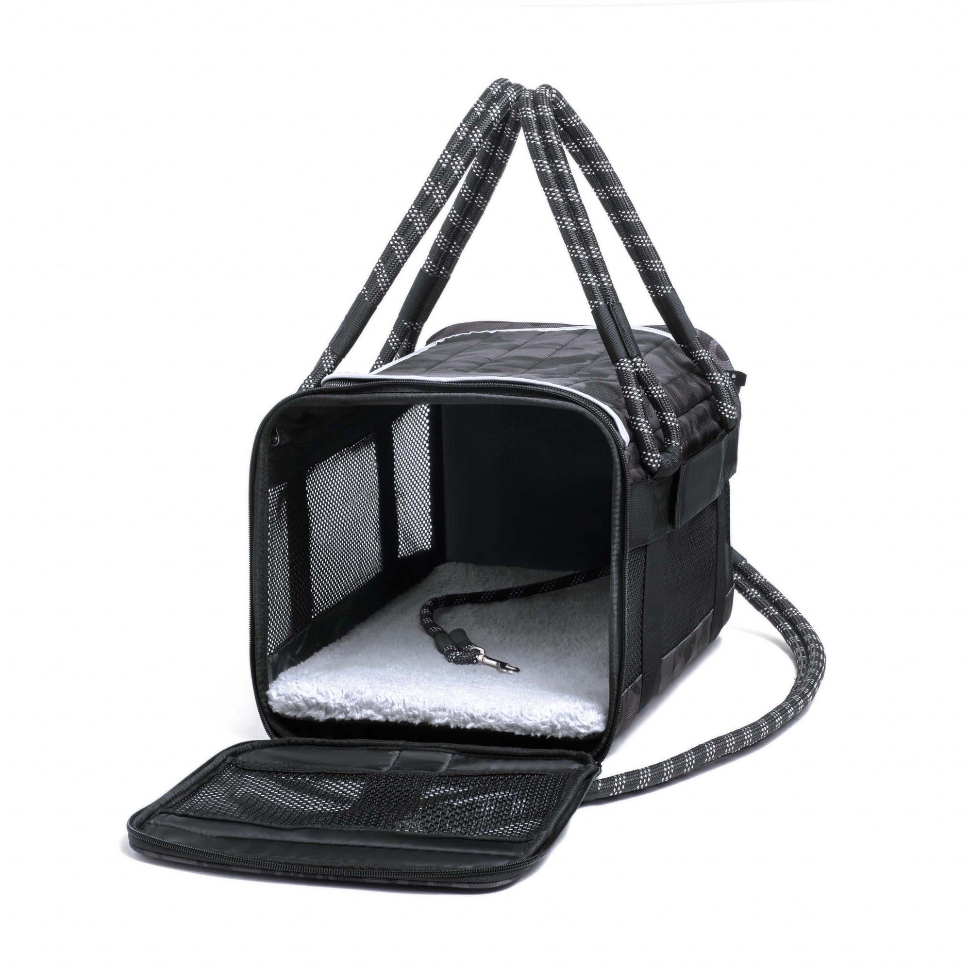 ROVERLUND - OUT-OF-OFFICE PET CARRIER PRO EDITION: BLACK CAMO / BLACK / LARGE - UP TO 25LBS