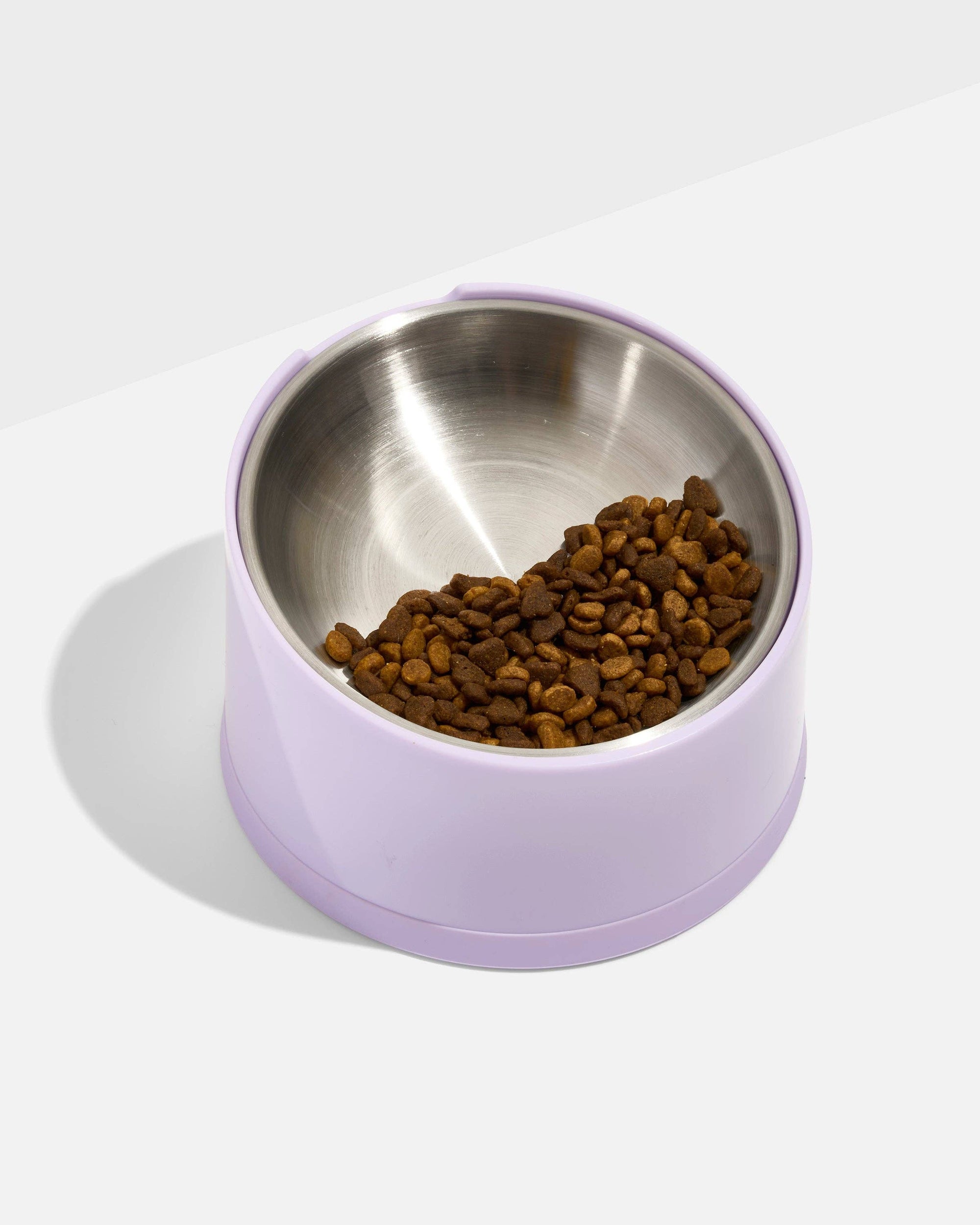 Wild One - Slanted Cat Bowl: Lilac