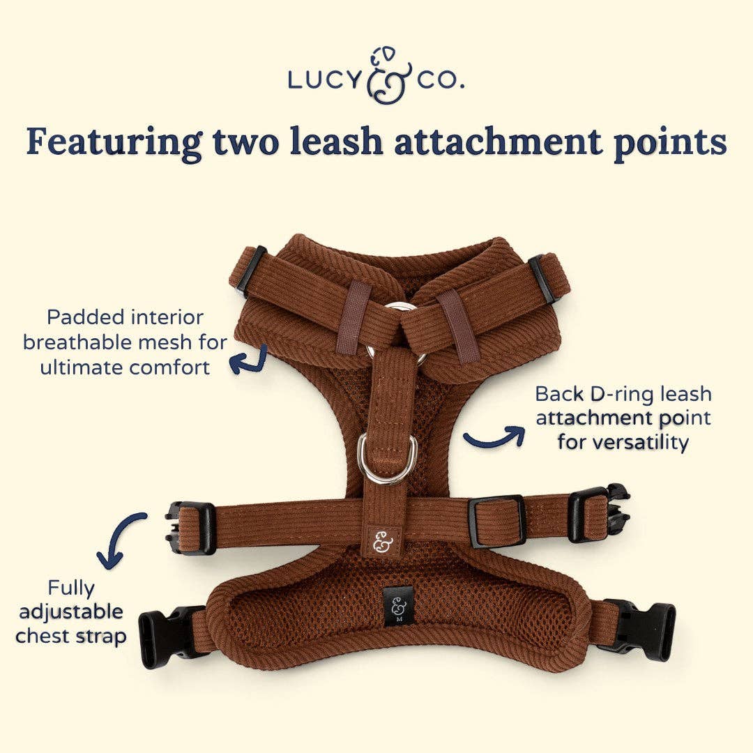 Lucy &amp; Co. - Woodland Wonder Corduroy No-Pull Harness