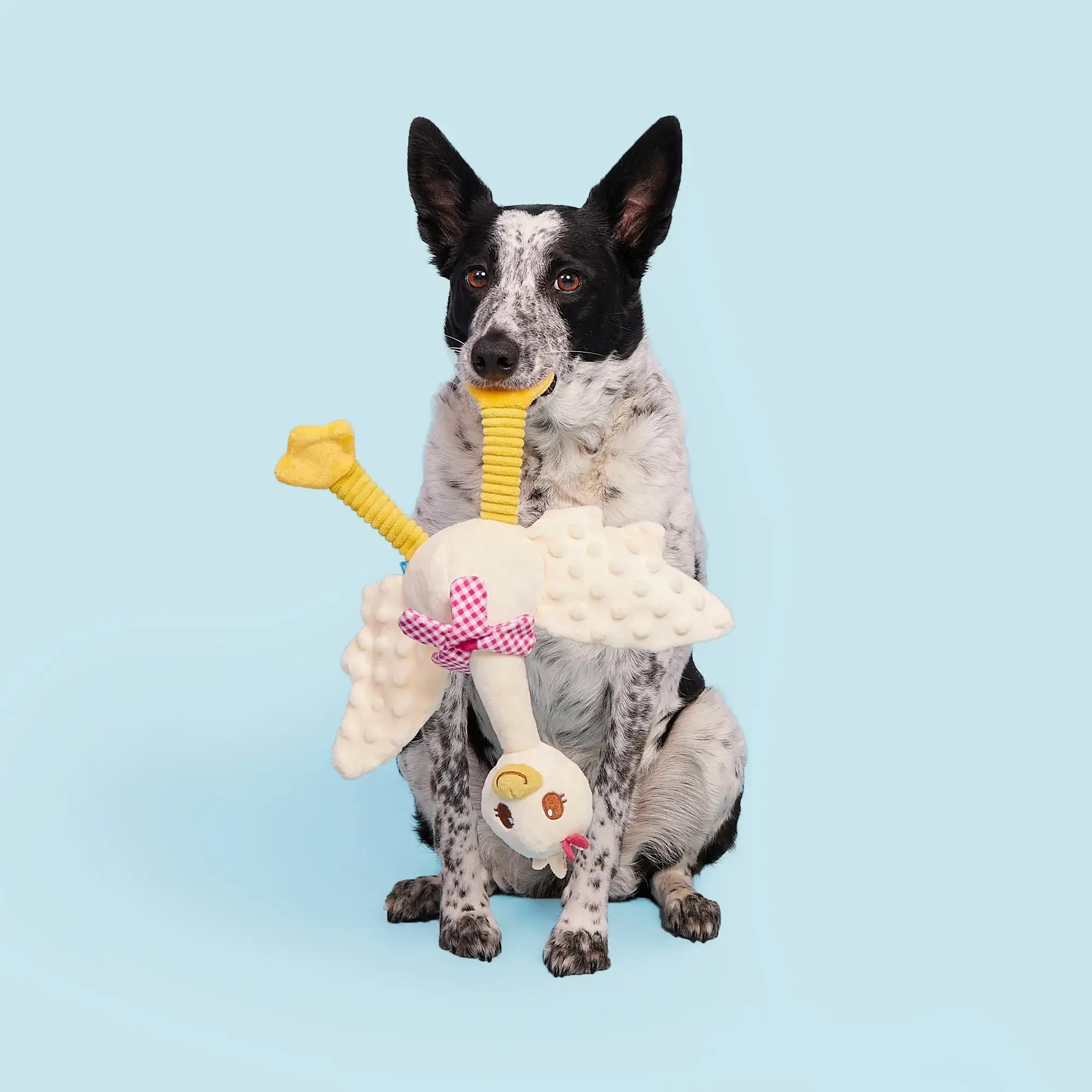 Pet Palette Distribution - BARK Farmer's Barket Gingham Goose Plush Dog Toy XL