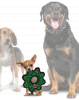 Tuffy Dog Toys - VIP Products - Tuffy Holiday Junior Gear Ring Wreath, Durable Dog Toy