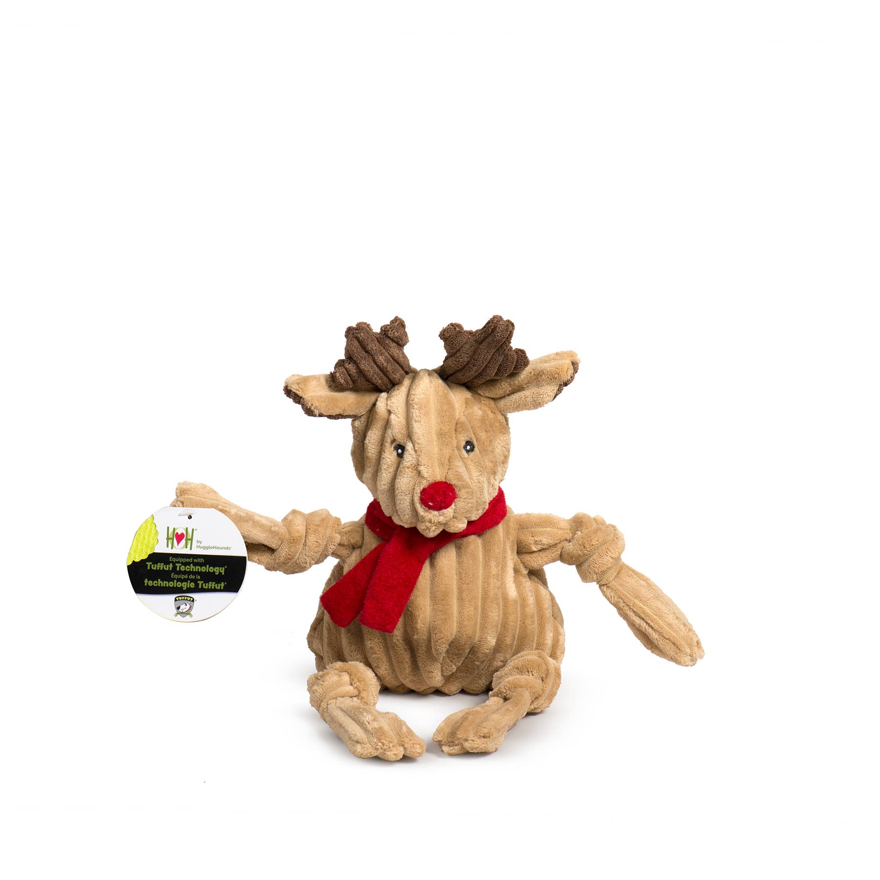 HuggleGroup - Rudy Reindeer Knottie® Durable Plush Dog Toy: Small