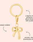 The Foggy Dog - Gold Bow Collar Charm: Charm Only