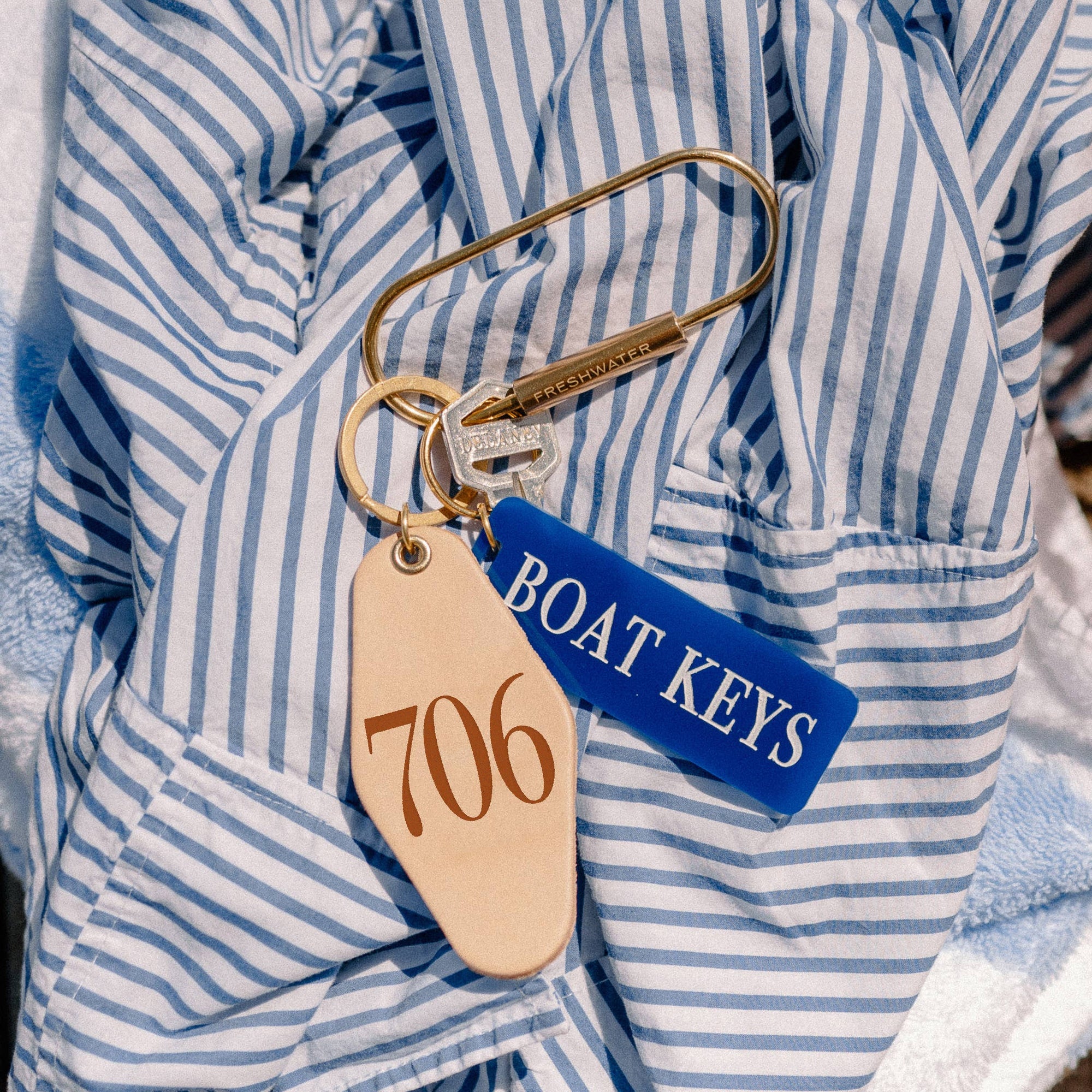 Freshwater Curated Goods™ - Brass Oval Key Ring