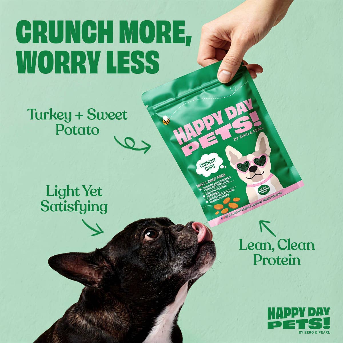 Happy Day Pets - Happy Day Pets Turkey &amp; Sweet Potato Chips Dog Treats