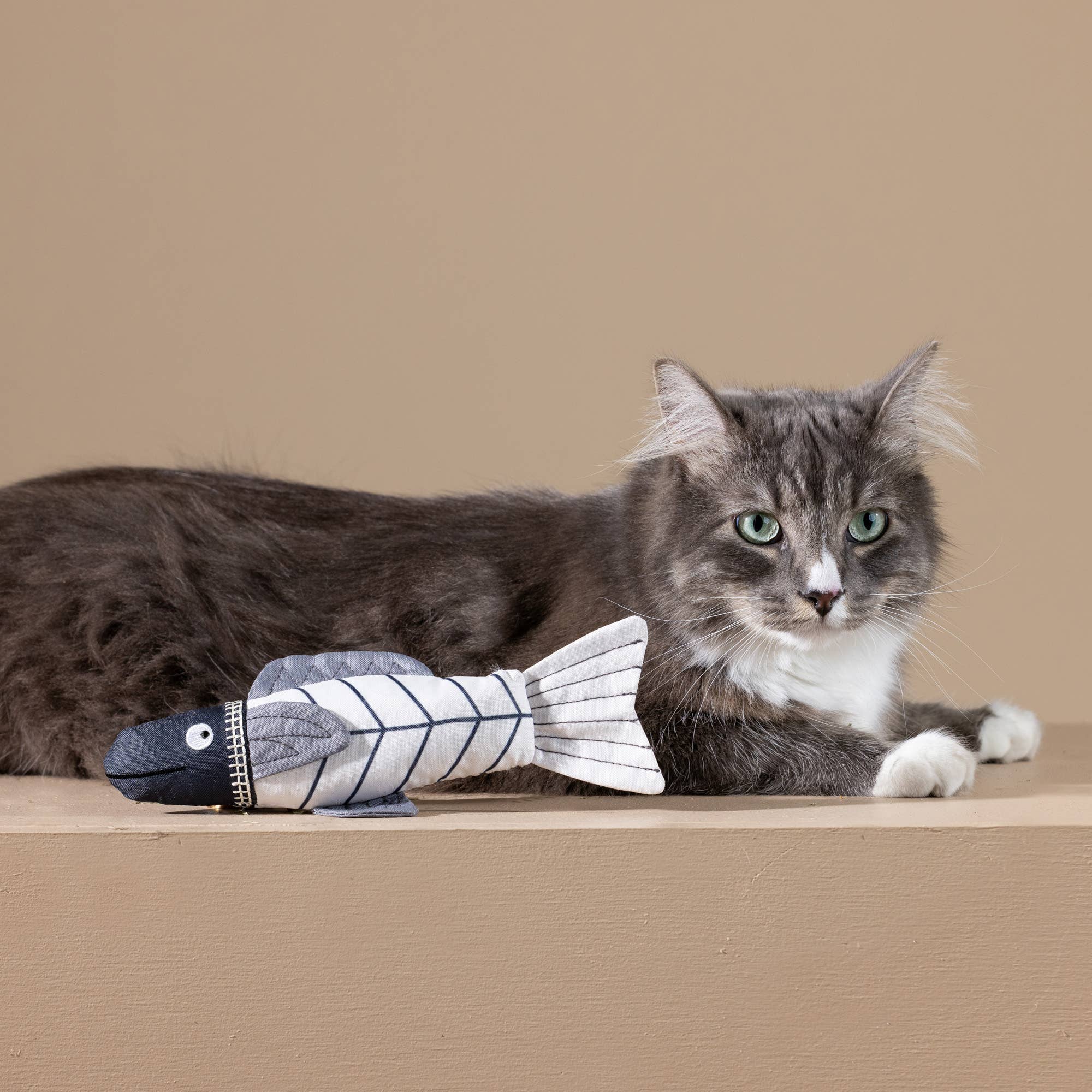 Petshop by Fringe Studio - SOMETHING'S FISHY CANVAS KICKER CAT TOY