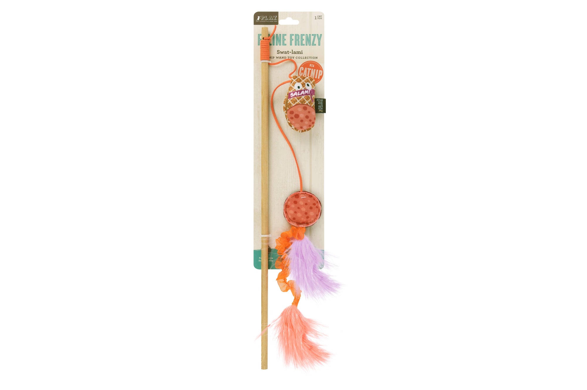 Play Pet Brands - Feline Frenzy Wand Toy - Swatlami