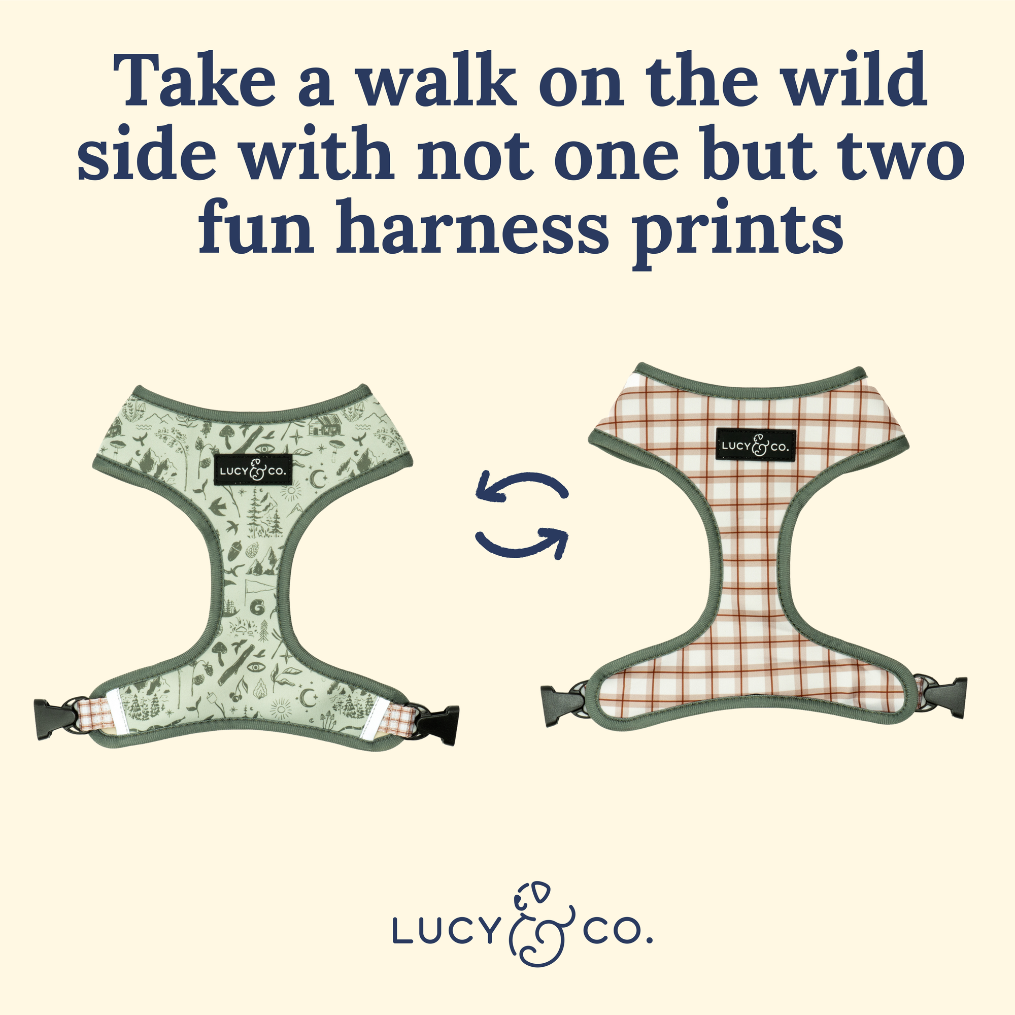 Lucy &amp; Co. - Camp Out Reversible Harness: L