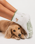 Almla Active - Dachshund & Dirty Martini Double Sided Pilates Grip Sock