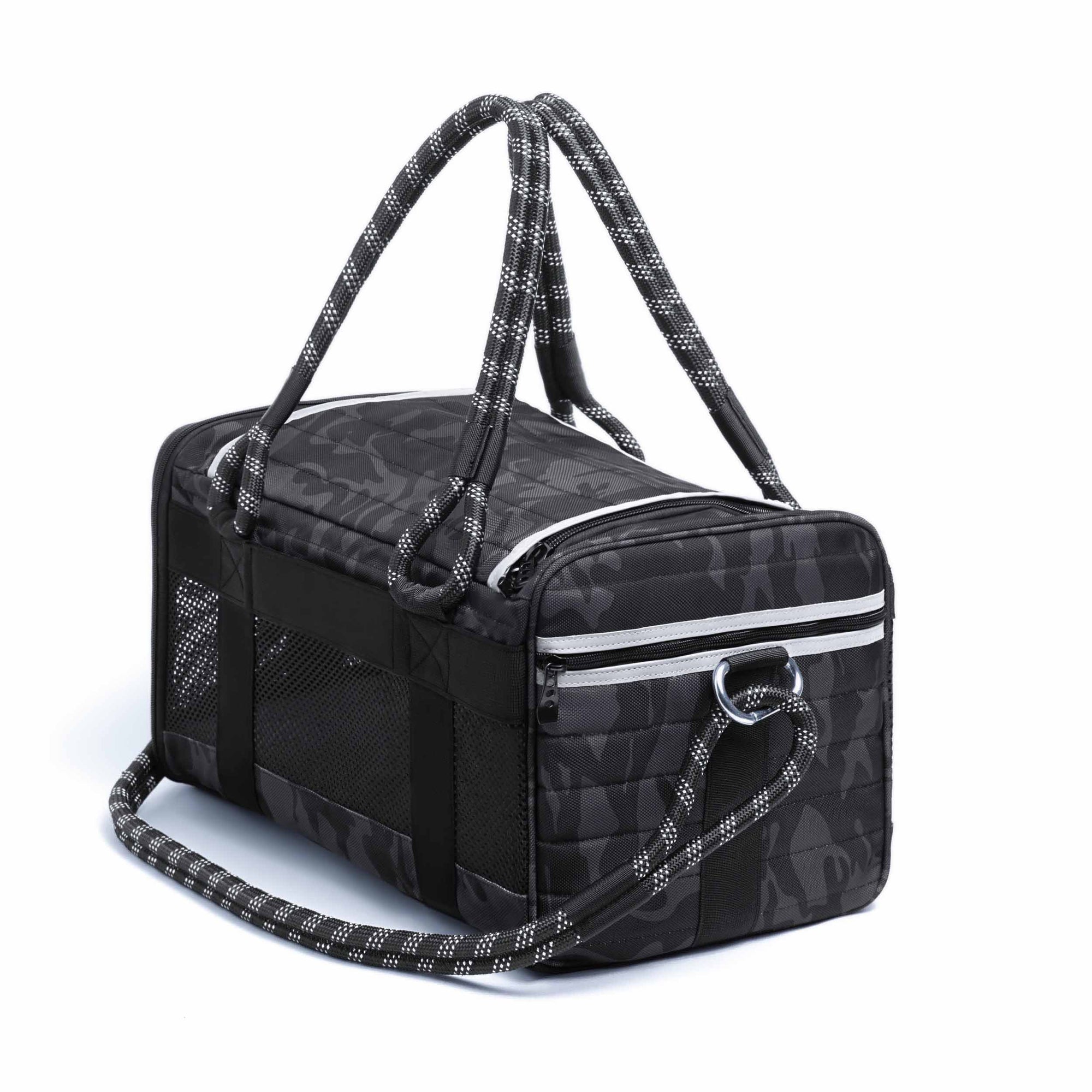 ROVERLUND - OUT-OF-OFFICE PET CARRIER PRO EDITION: BLACK CAMO / BLACK / LARGE - UP TO 25LBS