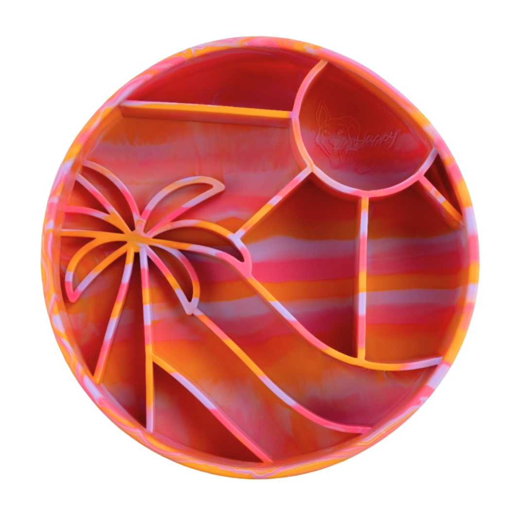 Happy Dingos - Loco Coco Interactive Slow Feeder Bowl : Sunset