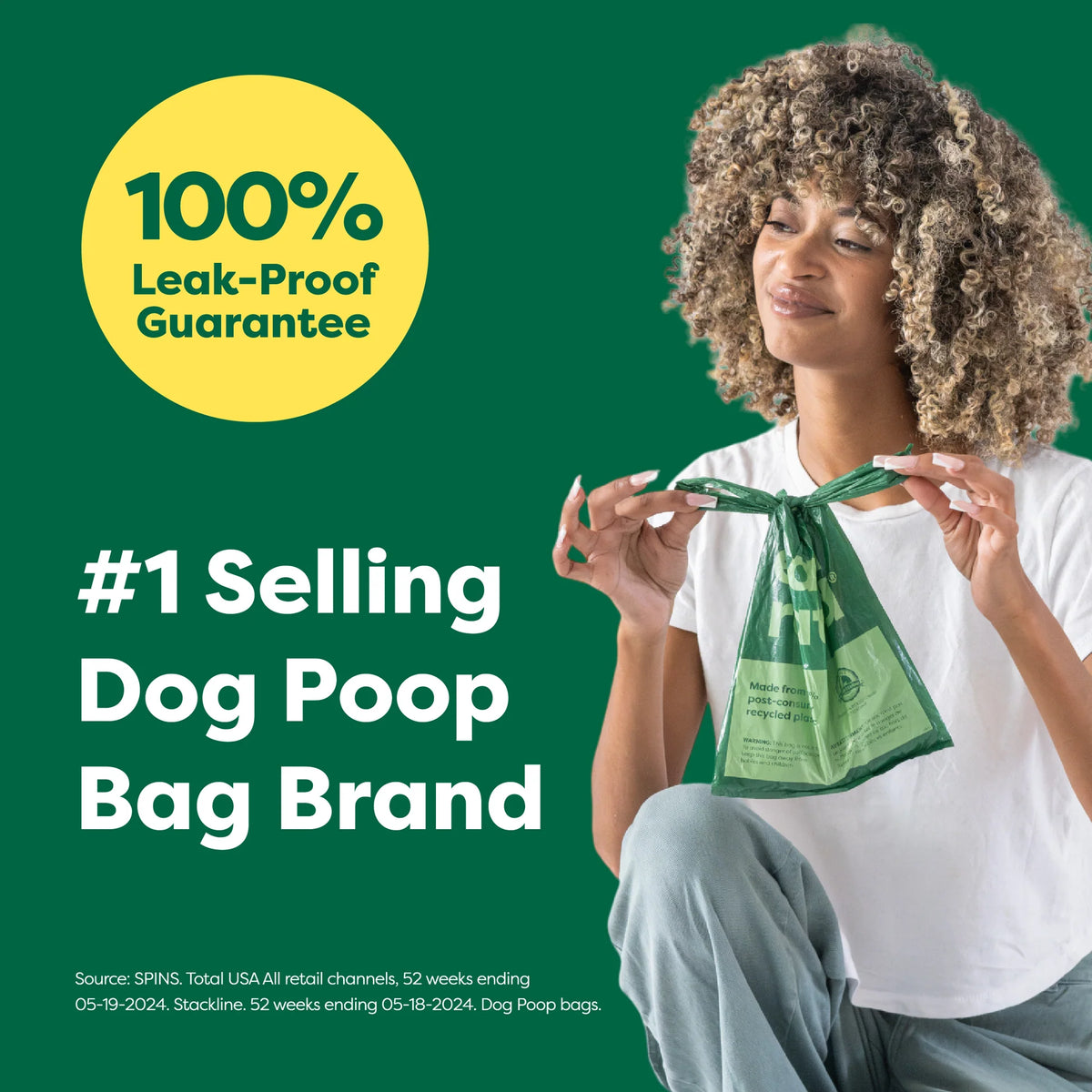 Earth Rated Unscented Easy-Tie Handle Poop Bags