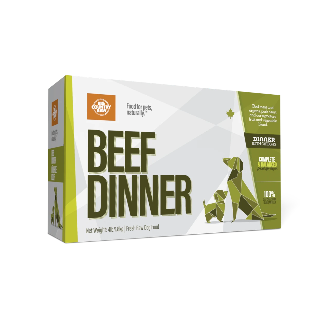 Big Country Raw Beef Dinner Carton - 4 lb