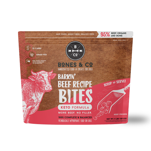 Bones &amp; Co Barkin' Beef Frozen Food Bites