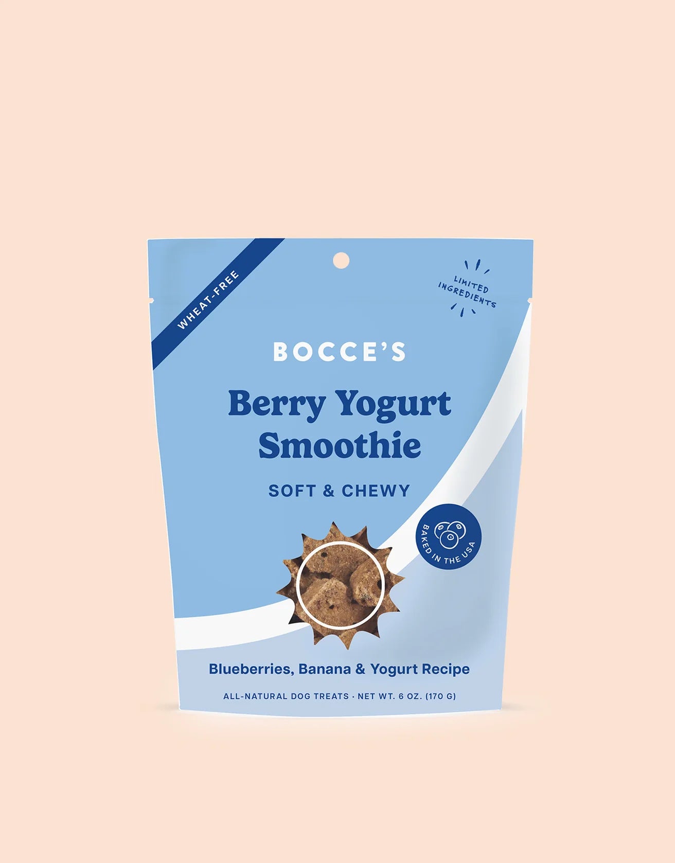 Bocce&#39;s Berry Yogurt Smoothie Soft &amp; Chewy Treats