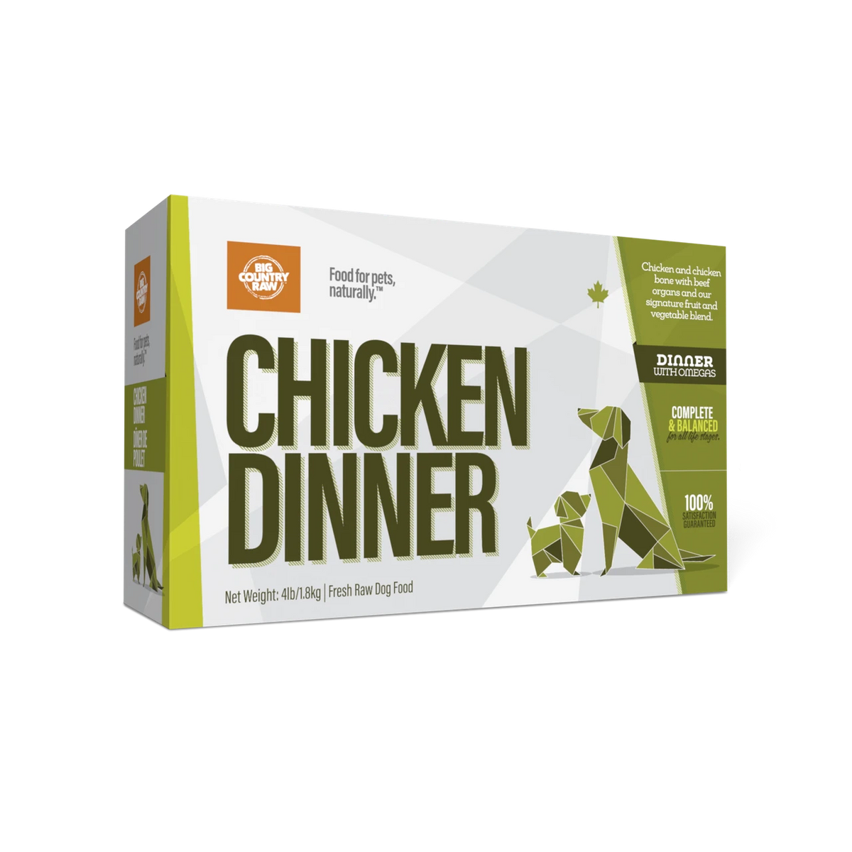 Big Country Raw Chicken Dinner Carton - 4 lb