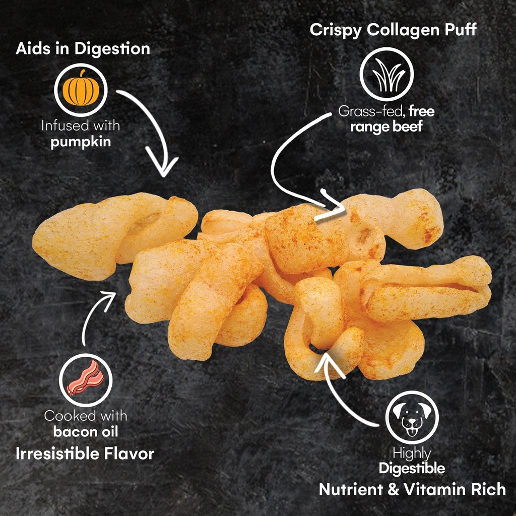 Raw Dog Beef Collagen Puffs - Punkin