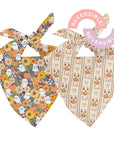 Dog Bandana Co. Fall Crochet Reversible Dog Bandana
