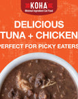 Koha Poké Bowl Tuna & Chicken Entrée in Gravy for Cats