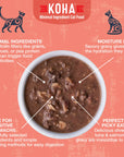Koha Poké Bowl Tuna & Salmon Entrée in Gravy for Cats