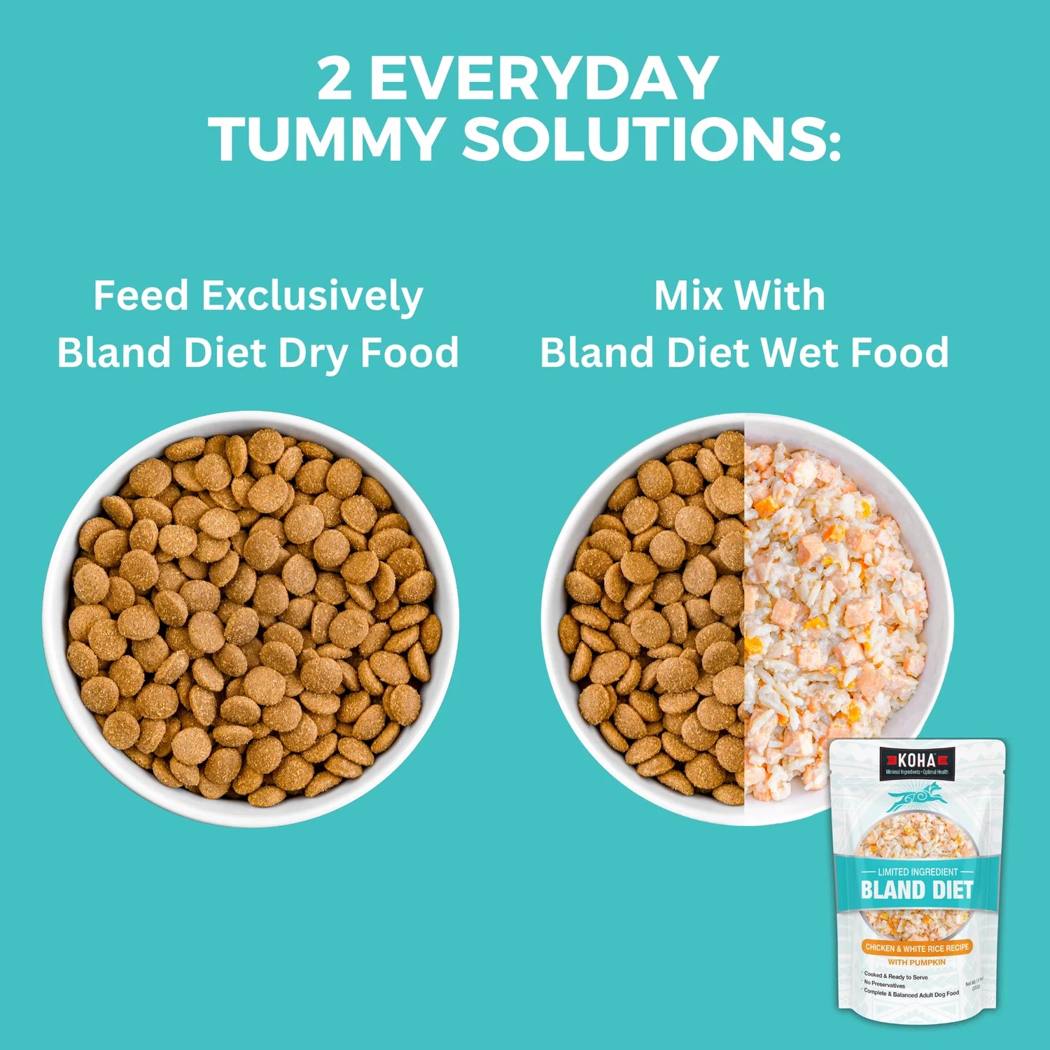 Koha Limited Ingredient Dry Bland Diet Chicken &amp; Brown Rice Recipe with Pumpkin for Dogs
