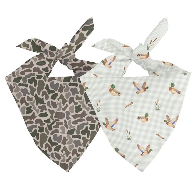 Dog Bandana Co. Duck &amp; Camo Reversible Dog Bandana