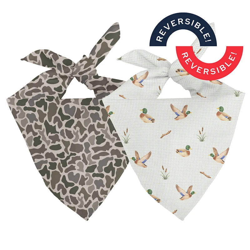 Dog Bandana Co. Duck &amp; Camo Reversible Dog Bandana