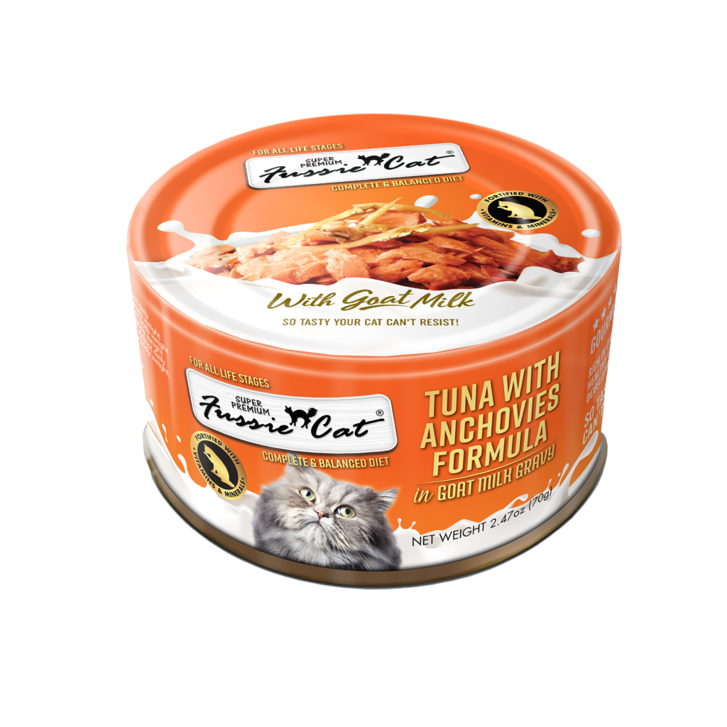 Fussie Cat Tuna with Anchovies Formula in Goat Milk Recipe