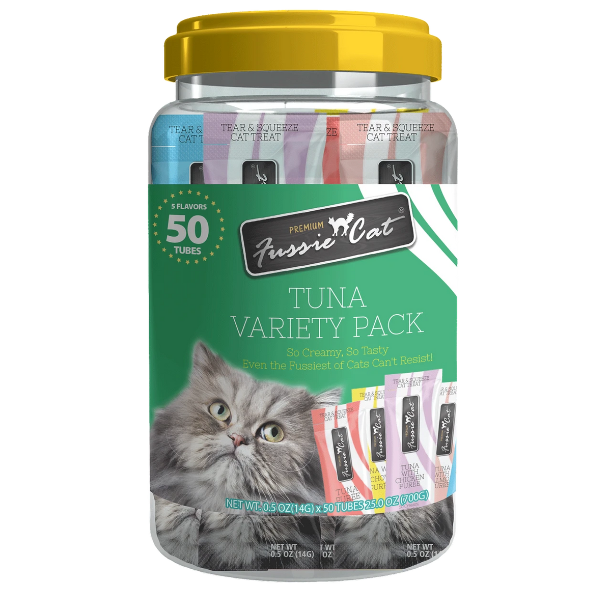 Fussie Cat Tuna Variety Pack - 50 Count